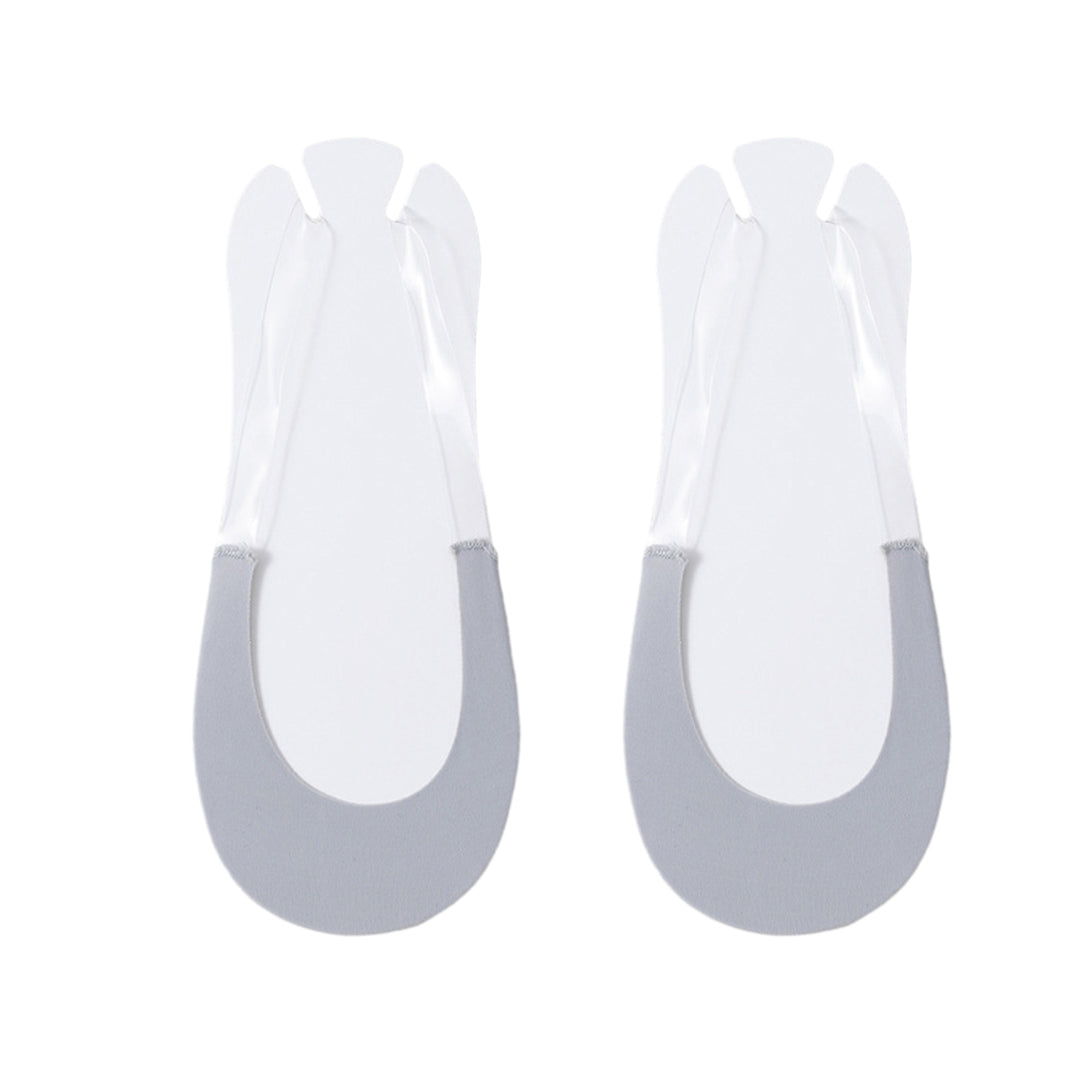 1 Pair Breathable Non-slip Half Boat Socks Low Cut Thin Elastic Cool Transparent Suspenders Half Invisible Socks Shoes Image 9
