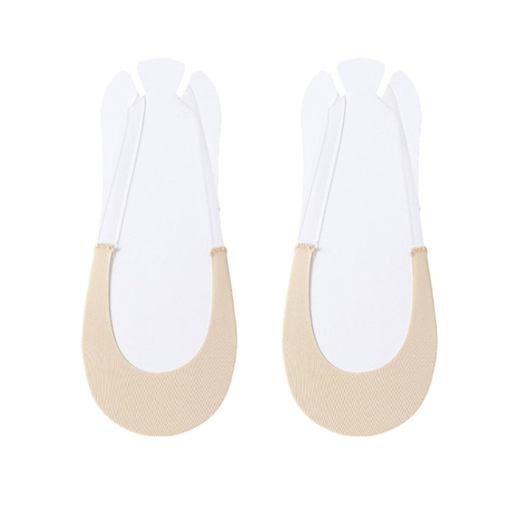 1 Pair Breathable Non-slip Half Boat Socks Low Cut Thin Elastic Cool Transparent Suspenders Half Invisible Socks Shoes Image 1