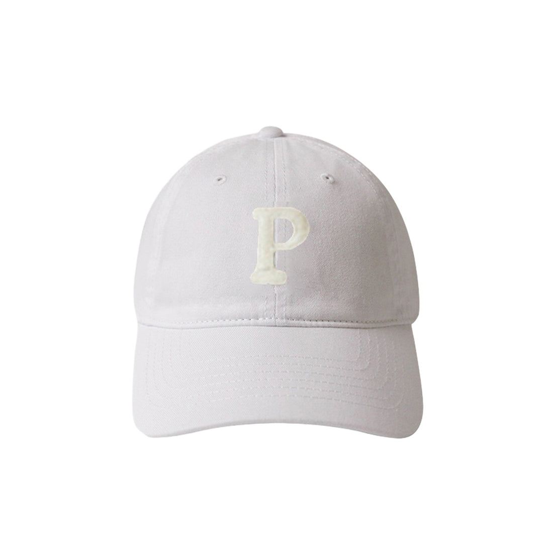 Unisex Embroidery P Letter Print Extended Brim Adjustable Baseball Hat Sunscreen Visor Sun Hat Fashion Accessories Image 3