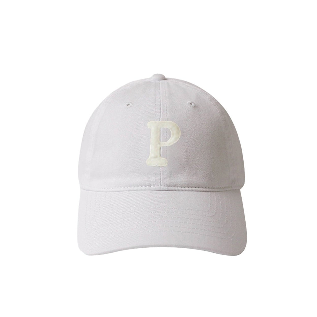 Unisex Embroidery P Letter Print Extended Brim Adjustable Baseball Hat Sunscreen Visor Sun Hat Fashion Accessories Image 1