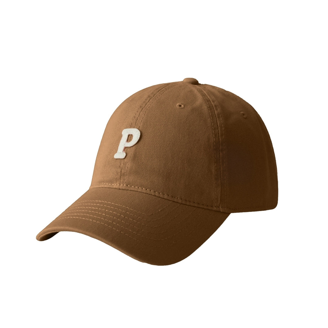 Unisex Embroidery P Letter Print Extended Brim Adjustable Baseball Hat Sunscreen Visor Sun Hat Fashion Accessories Image 4
