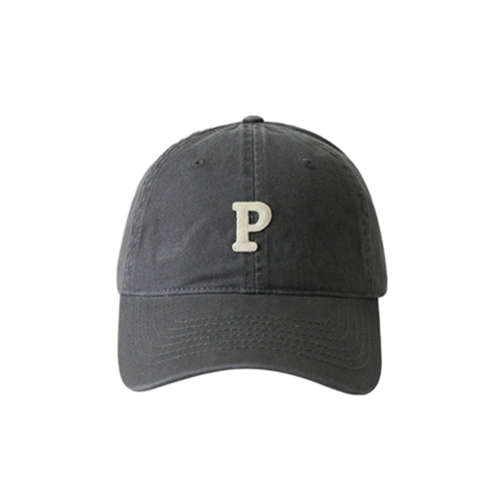 Unisex Embroidery P Letter Print Extended Brim Adjustable Baseball Hat Sunscreen Visor Sun Hat Fashion Accessories Image 1