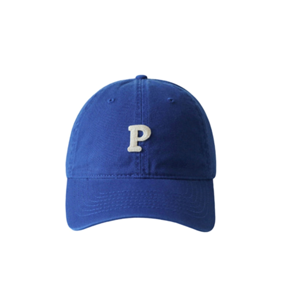 Unisex Embroidery P Letter Print Extended Brim Adjustable Baseball Hat Sunscreen Visor Sun Hat Fashion Accessories Image 6