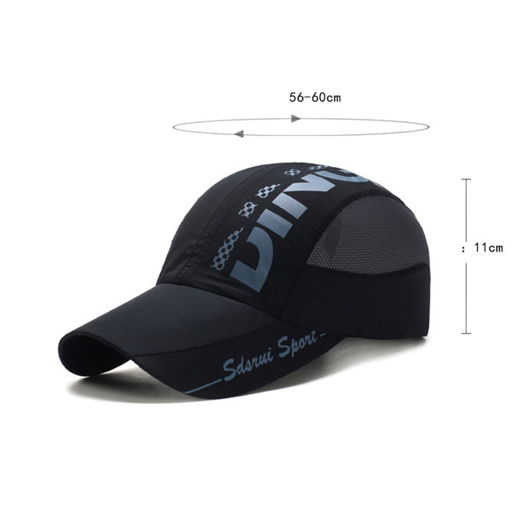 Summer Letter Print Extended Brim Adjustable Baseball Hat Men Women Sports Running Sunscreen Visor Mesh Patcowork Sun Image 11