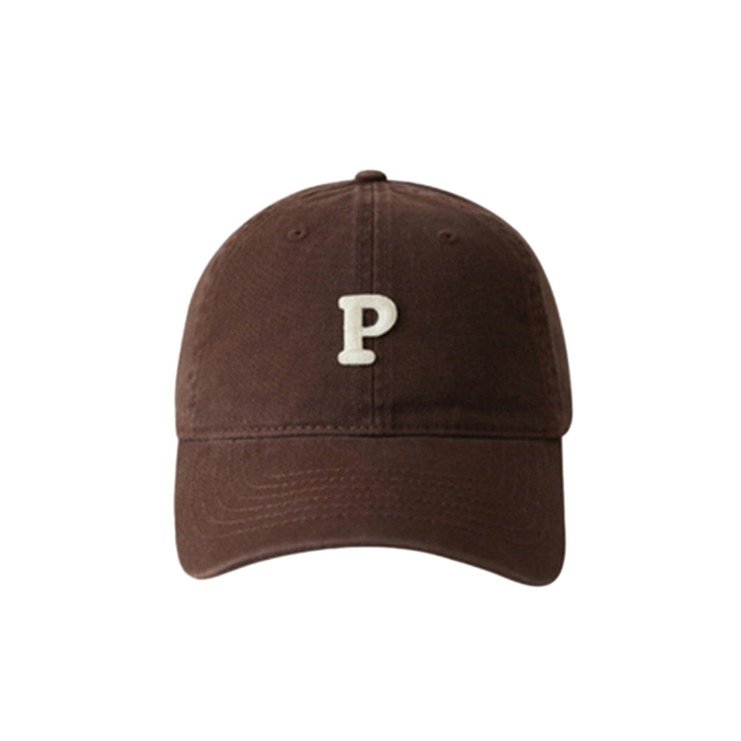 Unisex Embroidery P Letter Print Extended Brim Adjustable Baseball Hat Sunscreen Visor Sun Hat Fashion Accessories Image 9