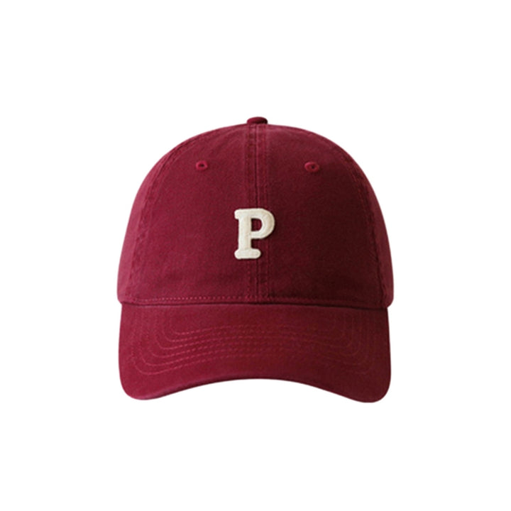 Unisex Embroidery P Letter Print Extended Brim Adjustable Baseball Hat Sunscreen Visor Sun Hat Fashion Accessories Image 12