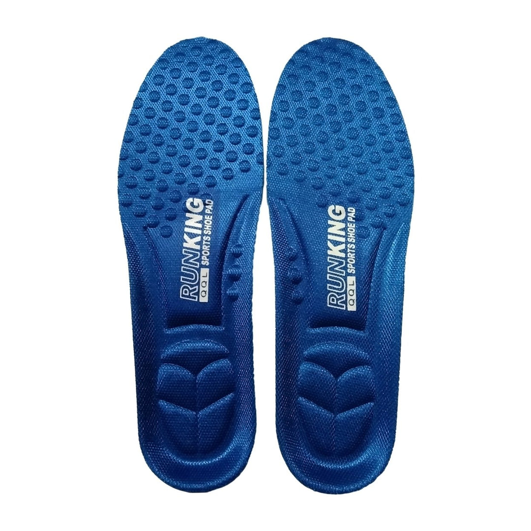 1 Pair Sports Insoles High Elasticity Cushioning Breathable Decompression Pressure Relief Sweat-absorbing Bounce Massage Image 1