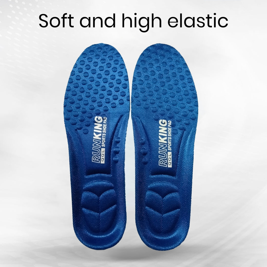 1 Pair Sports Insoles High Elasticity Cushioning Breathable Decompression Pressure Relief Sweat-absorbing Bounce Massage Image 7