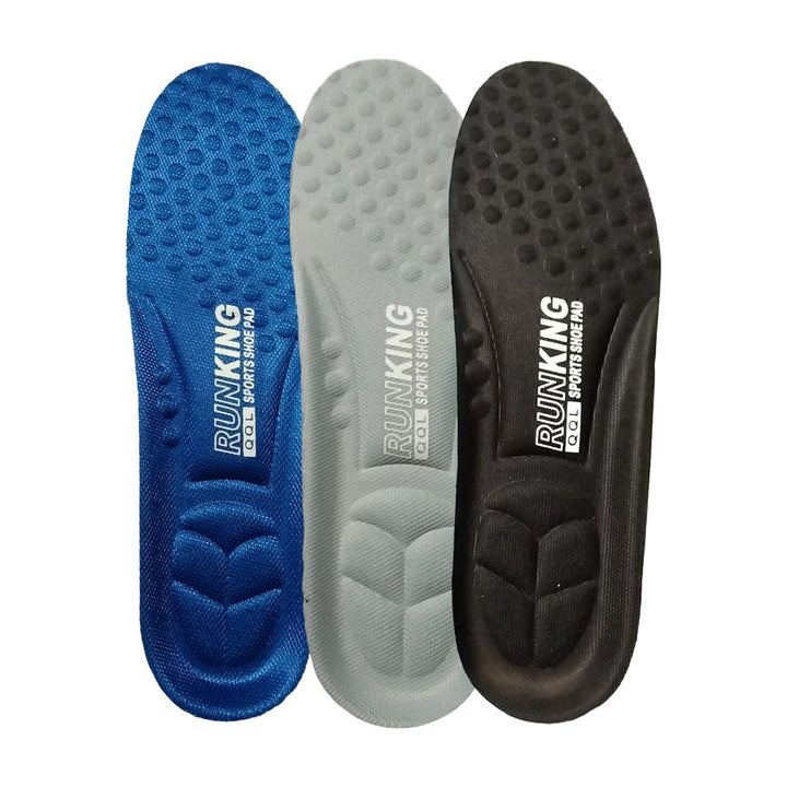 1 Pair Sports Insoles High Elasticity Cushioning Breathable Decompression Pressure Relief Sweat-absorbing Bounce Massage Image 8
