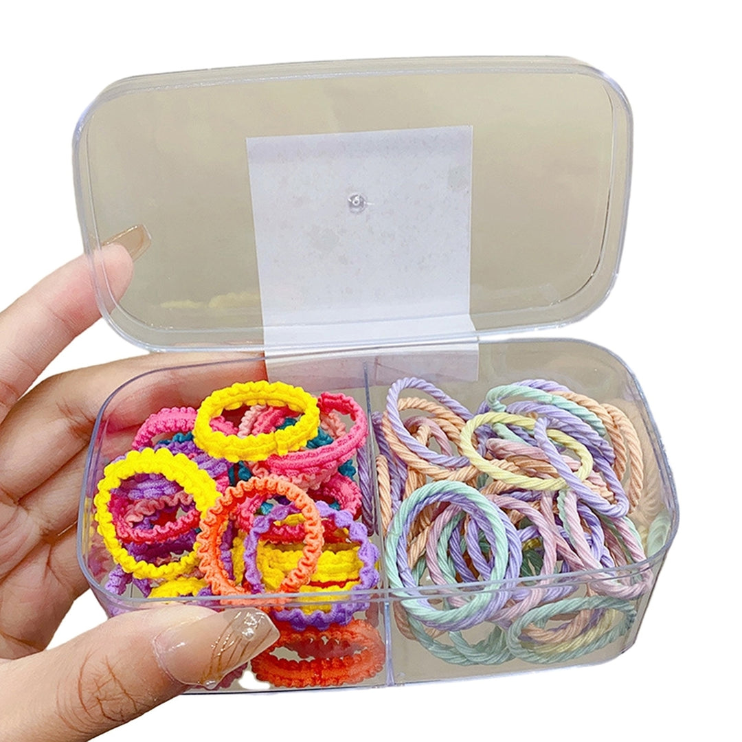 1 Set Hair Tie Multi Styles Anti-fall Tight Exquisite Vibrant Color Gift Soft High Elastic Simple Hair Ropes Hair Image 3