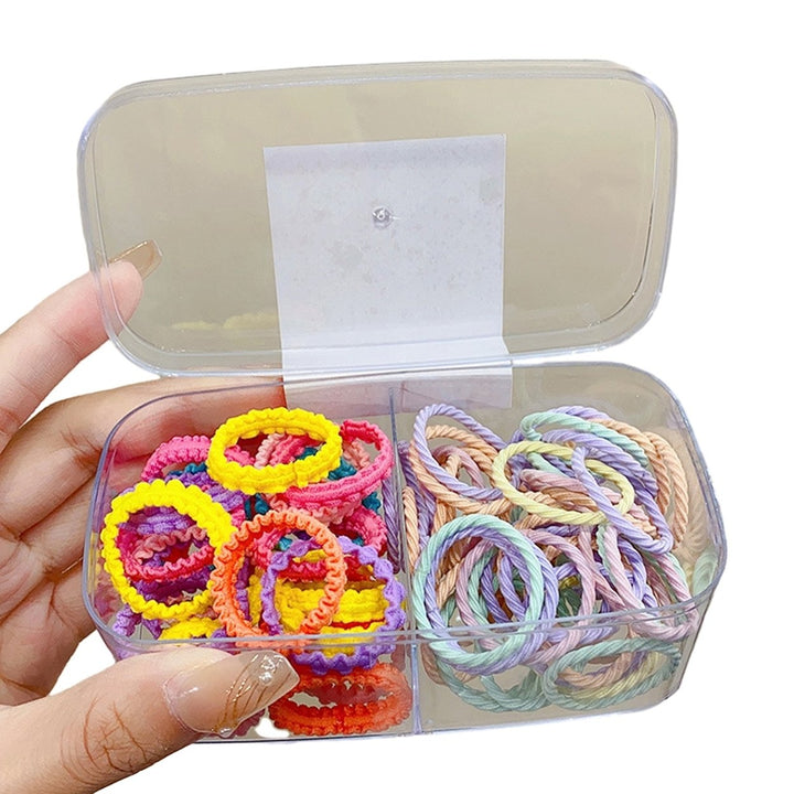 1 Set Hair Tie Multi Styles Anti-fall Tight Exquisite Vibrant Color Gift Soft High Elastic Simple Hair Ropes Hair Image 1