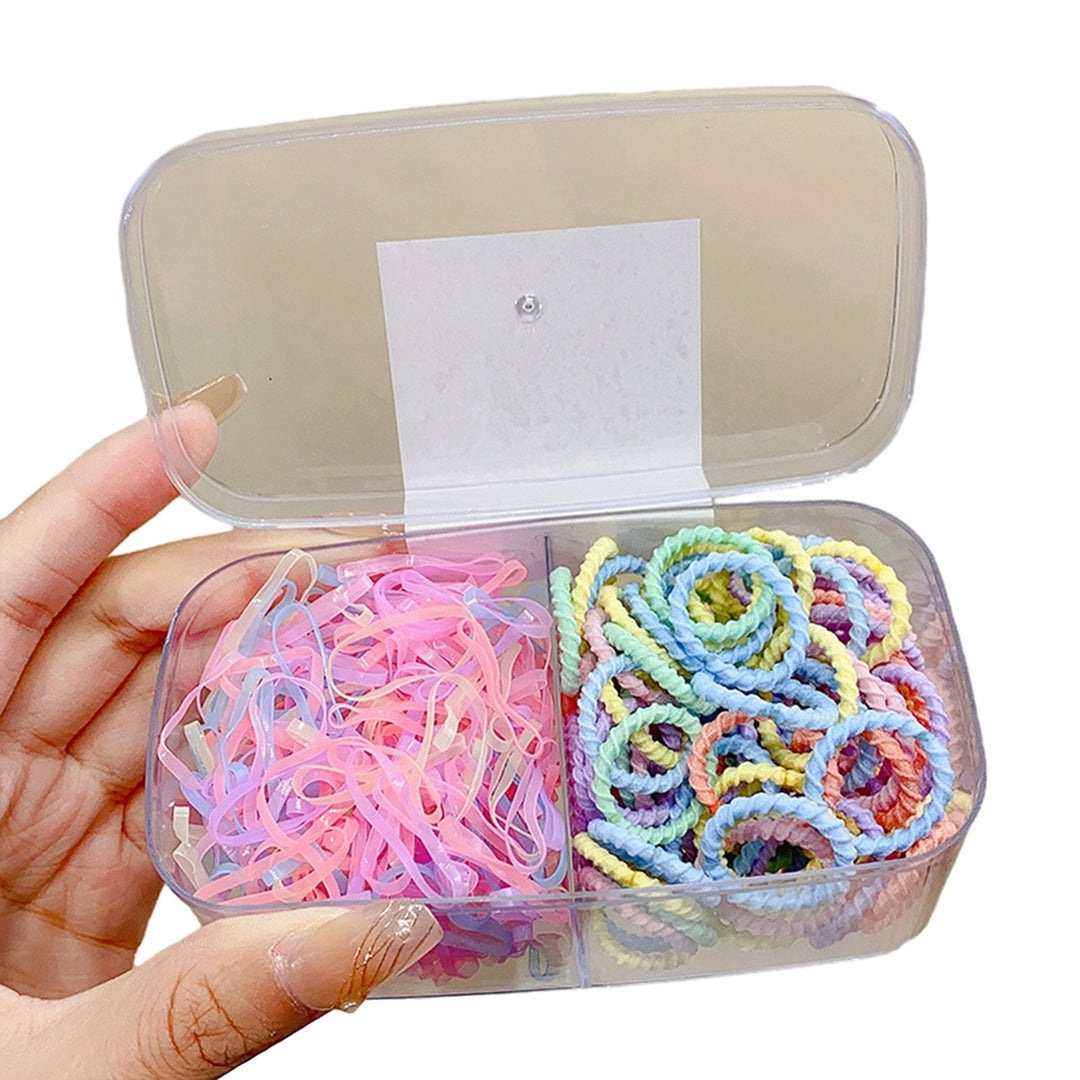 1 Set Hair Tie Multi Styles Anti-fall Tight Exquisite Vibrant Color Gift Soft High Elastic Simple Hair Ropes Hair Image 4