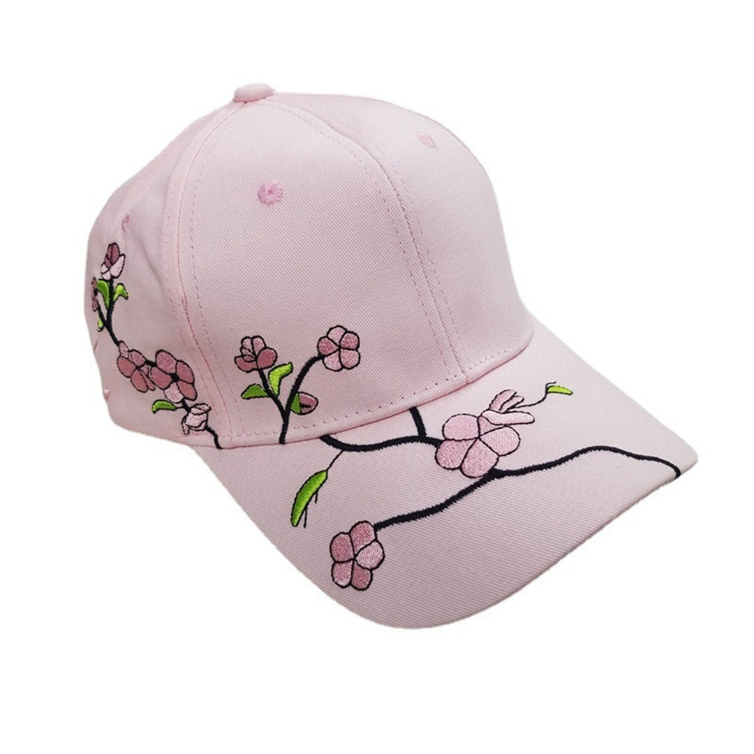 Outdoor Sun Hat Sun Protection Breathable Long Brim Plum Blossom Embroidered Washable Anti-UV Unisex Image 4