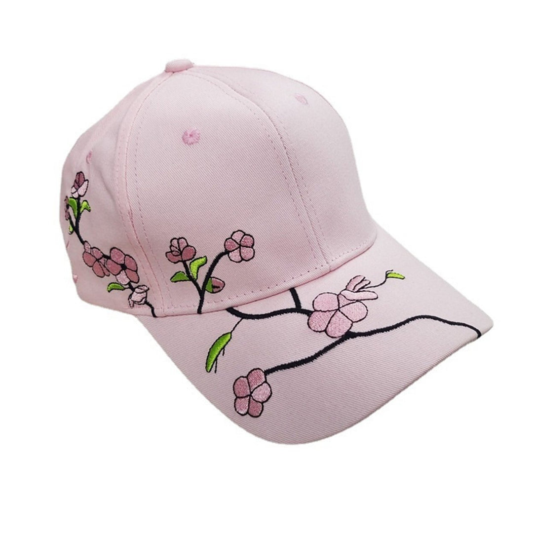 Outdoor Sun Hat Sun Protection Breathable Long Brim Plum Blossom Embroidered Washable Anti-UV Unisex Image 1