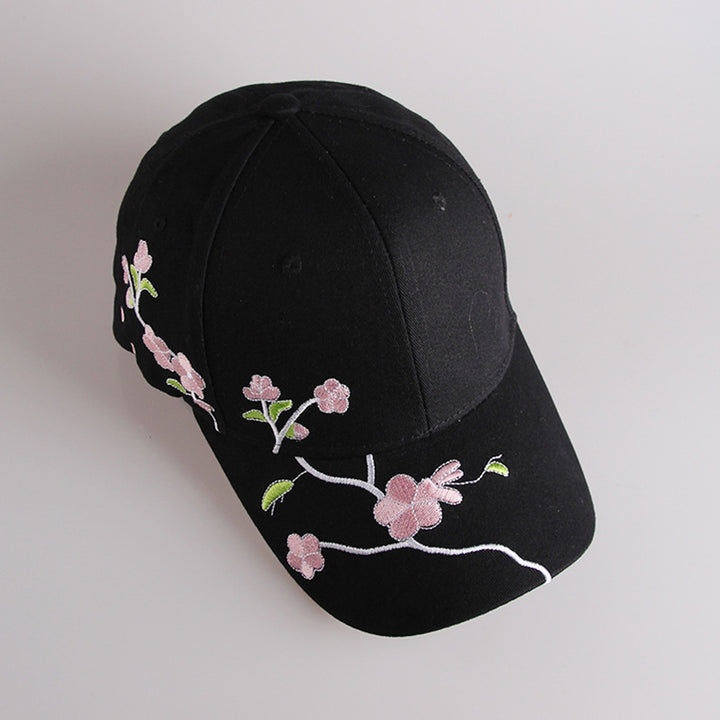 Outdoor Sun Hat Sun Protection Breathable Long Brim Plum Blossom Embroidered Washable Anti-UV Unisex Image 9