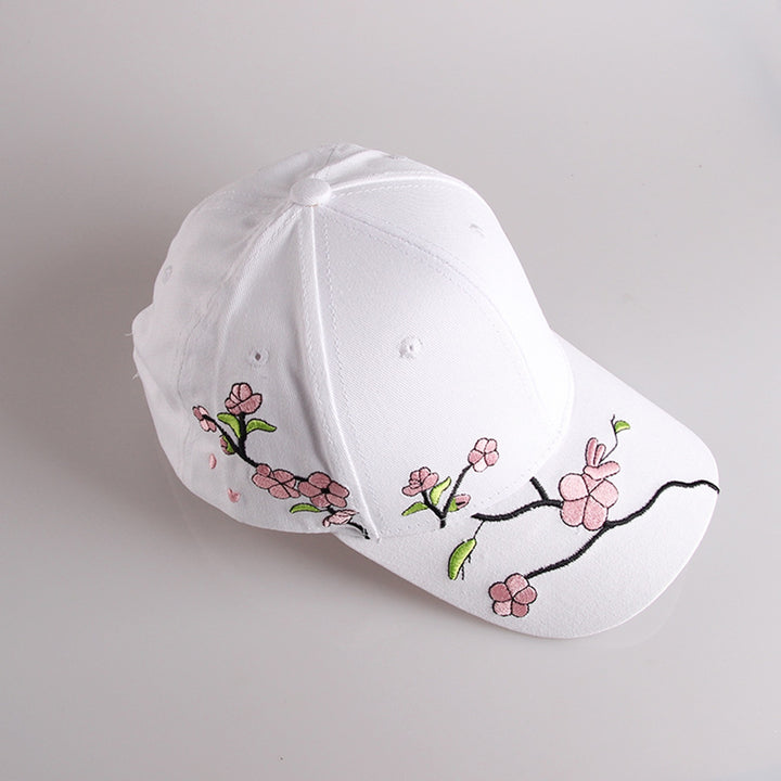 Outdoor Sun Hat Sun Protection Breathable Long Brim Plum Blossom Embroidered Washable Anti-UV Unisex Image 10