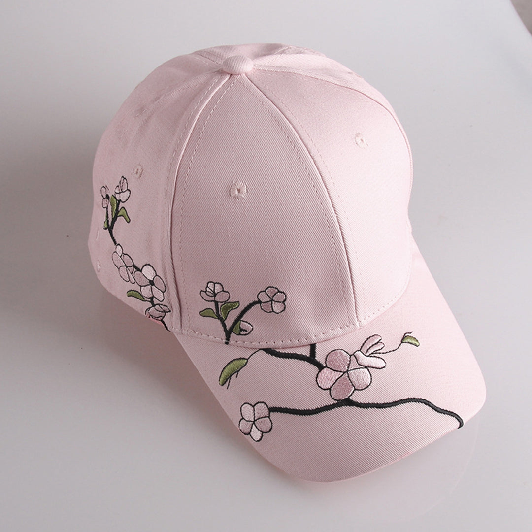 Outdoor Sun Hat Sun Protection Breathable Long Brim Plum Blossom Embroidered Washable Anti-UV Unisex Image 11