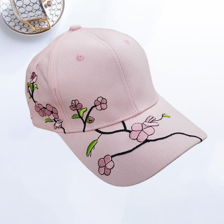 Outdoor Sun Hat Sun Protection Breathable Long Brim Plum Blossom Embroidered Washable Anti-UV Unisex Image 12