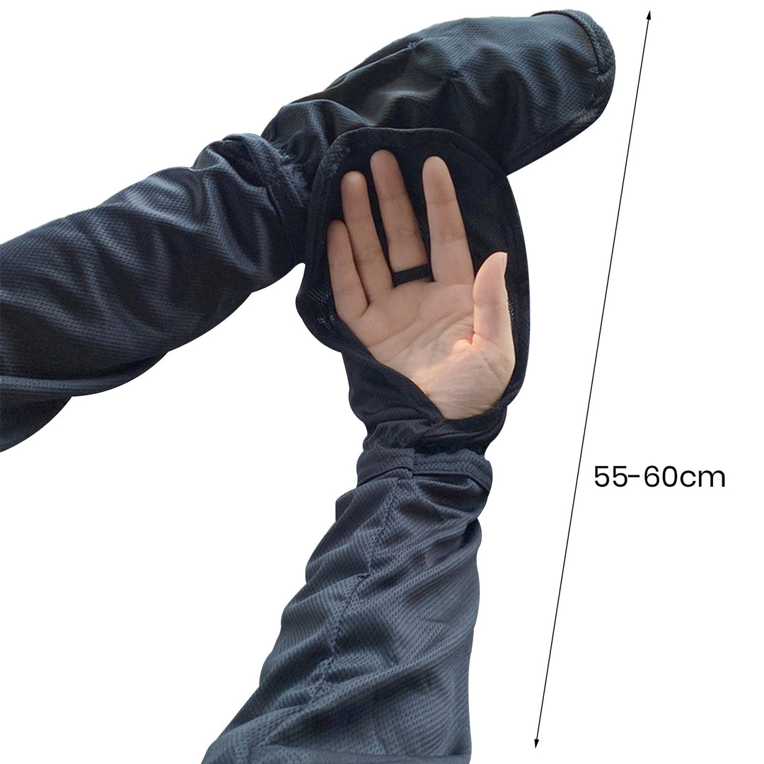 1 Pair Cycling Sleeves Anti-UV Comfortable Breathable Anti-slip Arm Cover Sun Protection Elastic Ice Silk Sleeve Wraps Image 10