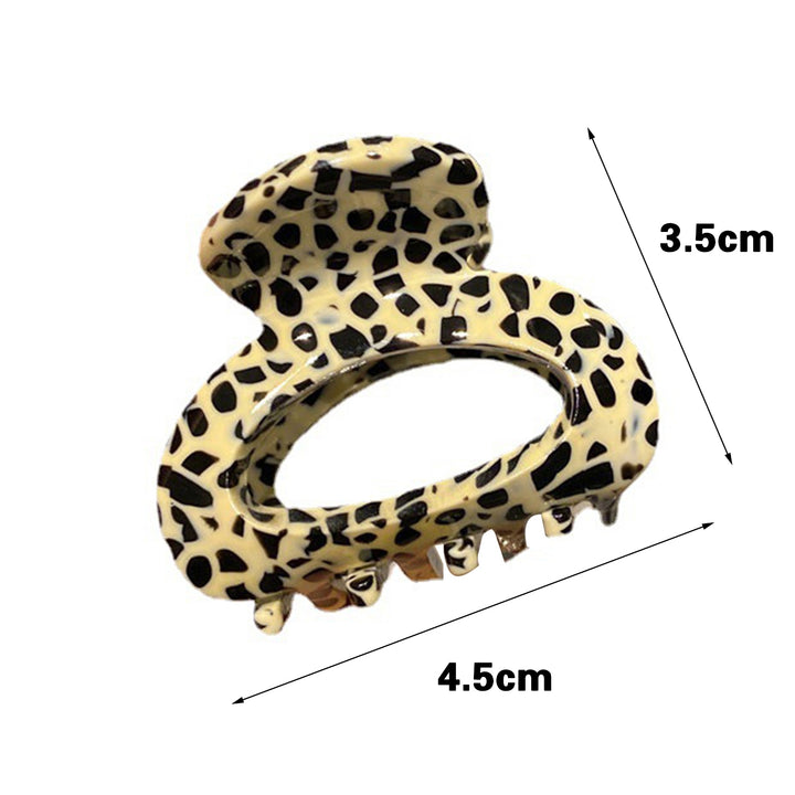 Mini Hair Clip Women Girls Anti-slip Leopard Print Strong Claw Contrast Color Hair Claw Barrette Crab Hairpin Styling Image 9