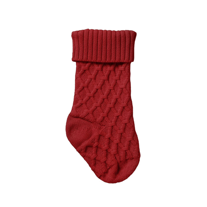 14 Inches Solid Color Christmas Fireplace Stockings Rhombic Texture Candy Gift Knitting Woolen Yarn Large Xmas Sock Image 3