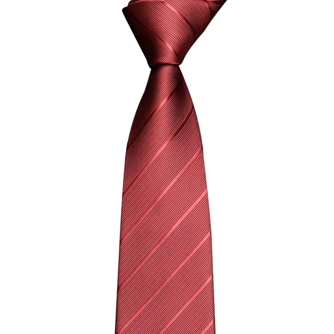 Men Tie Business Tie Work Formal Occasion Stripe Silky Smooth Anti-wrinkle Adjustable Lightweight Clothes Matching Party Image 3