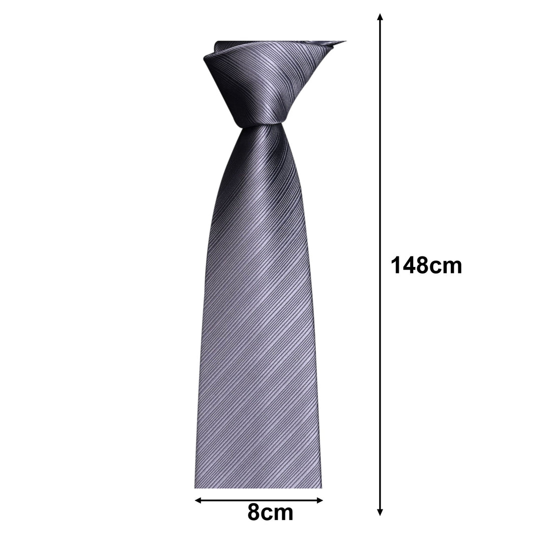 Men Tie Business Tie Work Formal Occasion Stripe Silky Smooth Anti-wrinkle Adjustable Lightweight Clothes Matching Party Image 11