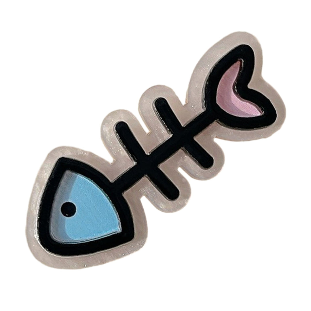 1 Pair Cute Cartoon Acrylic Fish Shape Hair Pin Exquisite Side Bangs Hairpin Girls Sweet Hair Clip Fashion Accessories Image 4