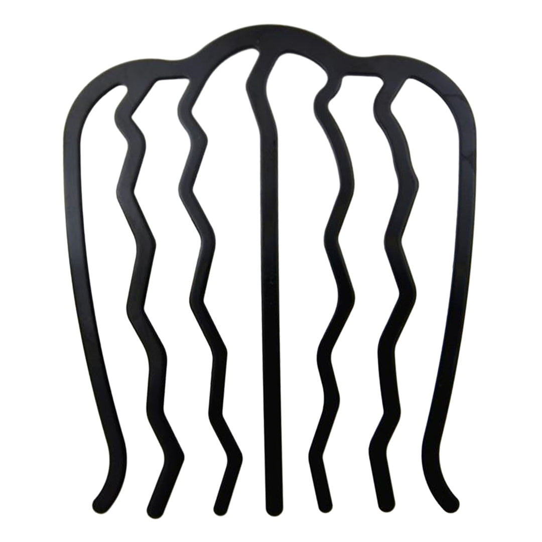 Metal Black Hair Fork Clip Women Hair Pin Comb Messy Bun Hair Pin Clip Hair Side Comb Updo Hair Stick Hair Styling Tool Image 4