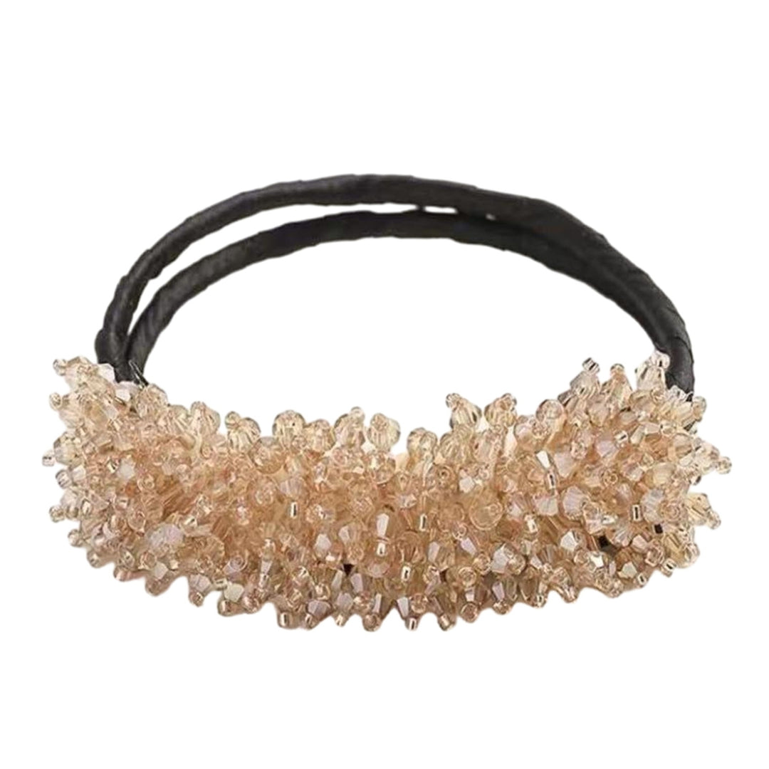 Faux Crystal Decor Lazy Headband Women Braided Hairbands Hair Accessories Simple Bun Hair Styling Hair Band Image 7