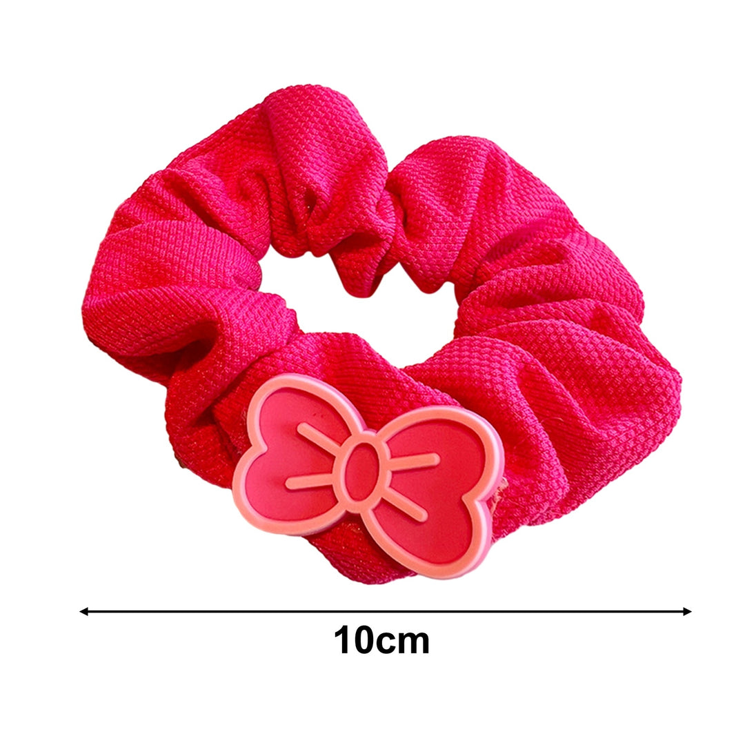 Women Hair Ring Hair Scrunchy High Elasticity Hair Organization Decoration Letter Bow-knot Decor Image 6