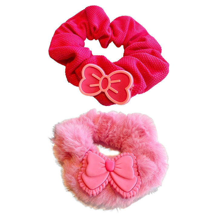 Women Hair Ring Hair Scrunchy High Elasticity Hair Organization Decoration Letter Bow-knot Decor Image 11