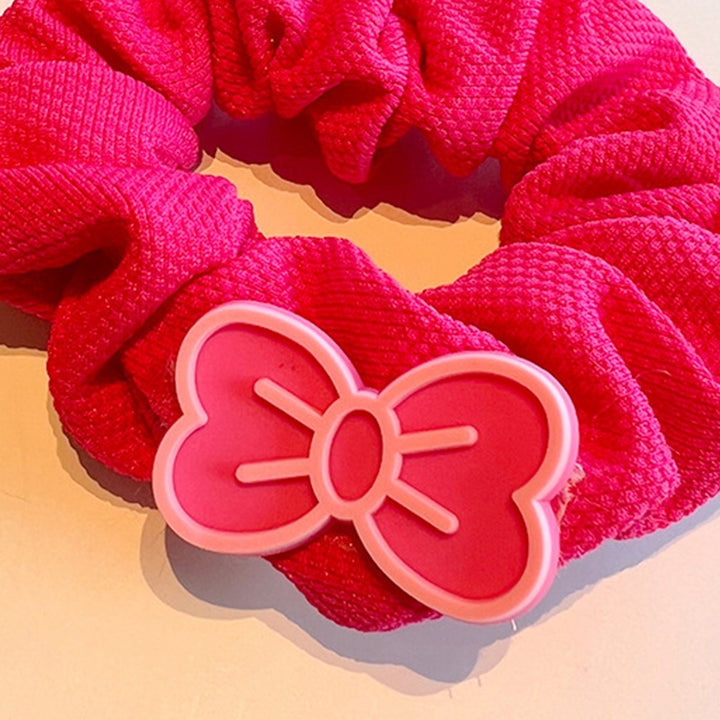 Women Hair Ring Hair Scrunchy High Elasticity Hair Organization Decoration Letter Bow-knot Decor Image 12