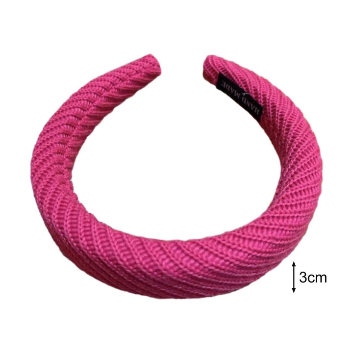 Women Headband Wide Band Elastic Anti-slip Regular Fit Yarn Sponge Bath Cooking Face Washing Hair Organizarion Tool Hair Image 12