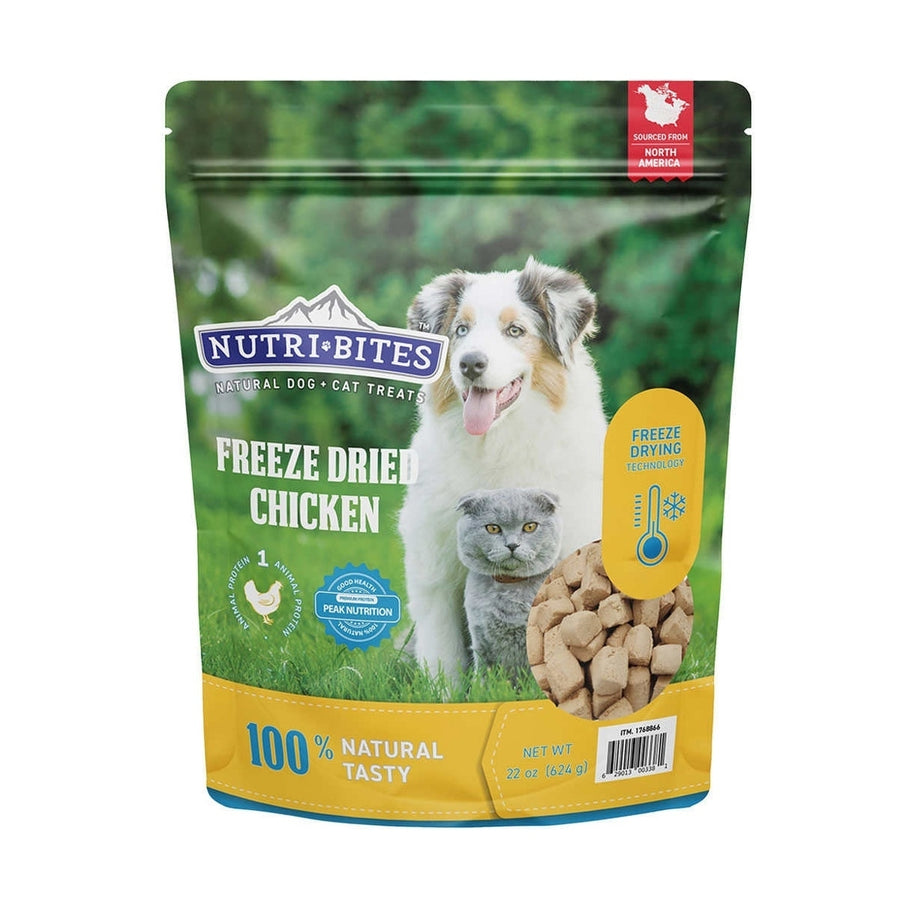 Canature NutriBites Freeze Dried Chicken Dog and Cat Treat22 Ounce Image 1