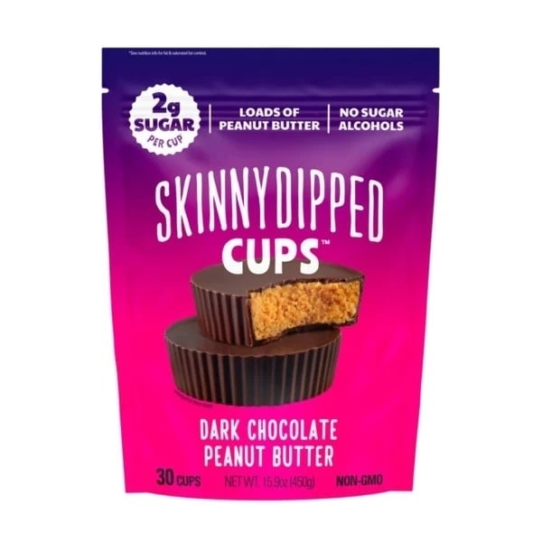 Skinny Dipped Dark Chocolate Peanut Butter Cups 30 Count Image 1