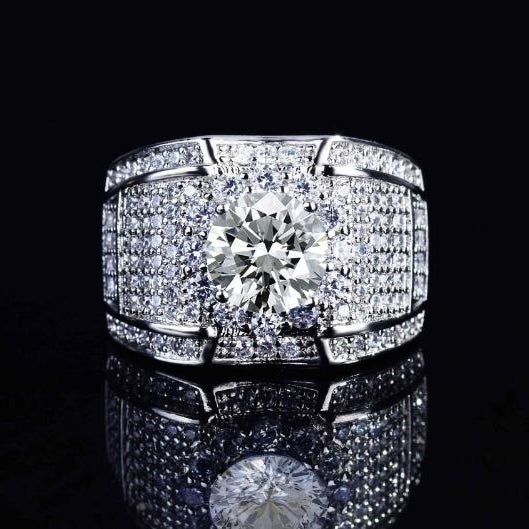 Luxury Wide Ring Luxury Diamond Ring Image 3