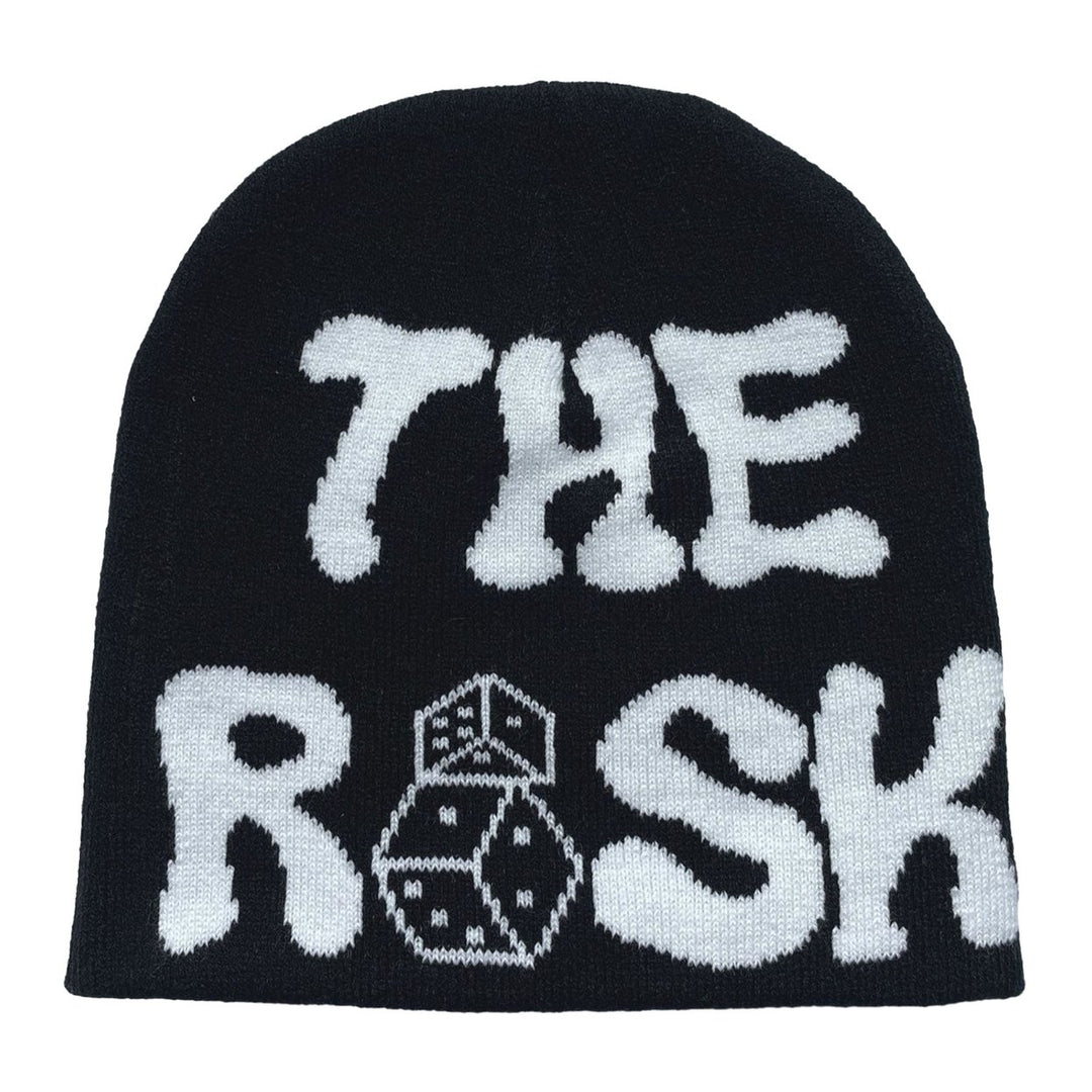 Men Women Knitting Beanie Hat Letter Dice Jacquard Print Hip Hop Style Warm Winter Couple Elastic Knitting Hat Image 1