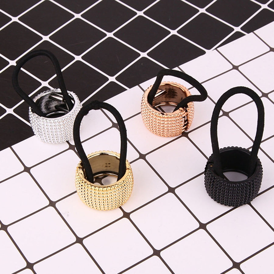 Stylish Ponytail Buckle Long Lasting Spring Clip Scrunchies All-match Minimalistic Hair Ties Ring Hairstyle Accessories Image 1