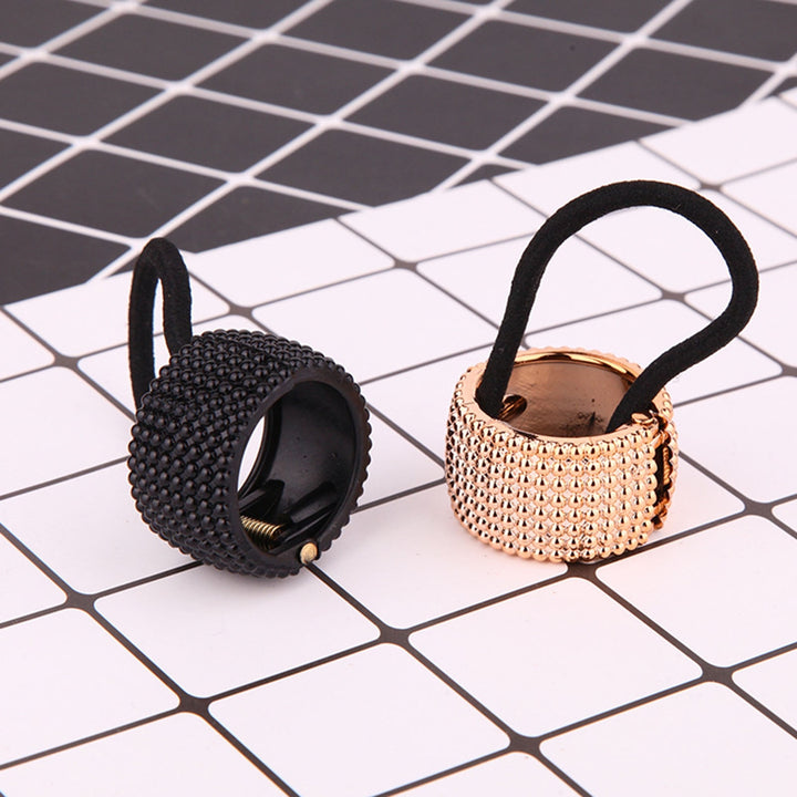 Stylish Ponytail Buckle Long Lasting Spring Clip Scrunchies All-match Minimalistic Hair Ties Ring Hairstyle Accessories Image 6