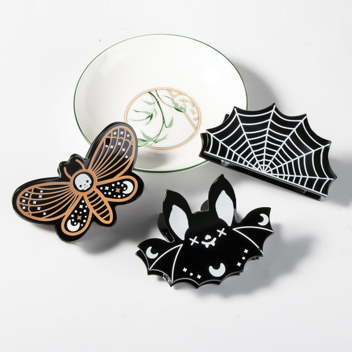 Halloween Hair Grip Bat Butterfly Shape Strong Claw Anti-slip Spooky Scary Atmosphere Photo Prop Halloween Party Image 6