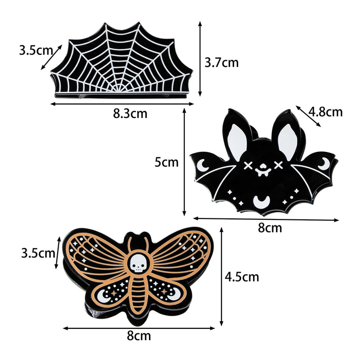 Halloween Hair Grip Bat Butterfly Shape Strong Claw Anti-slip Spooky Scary Atmosphere Photo Prop Halloween Party Image 8