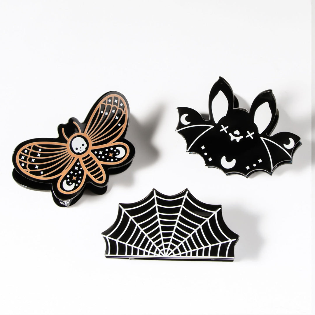 Halloween Hair Grip Bat Butterfly Shape Strong Claw Anti-slip Spooky Scary Atmosphere Photo Prop Halloween Party Image 11