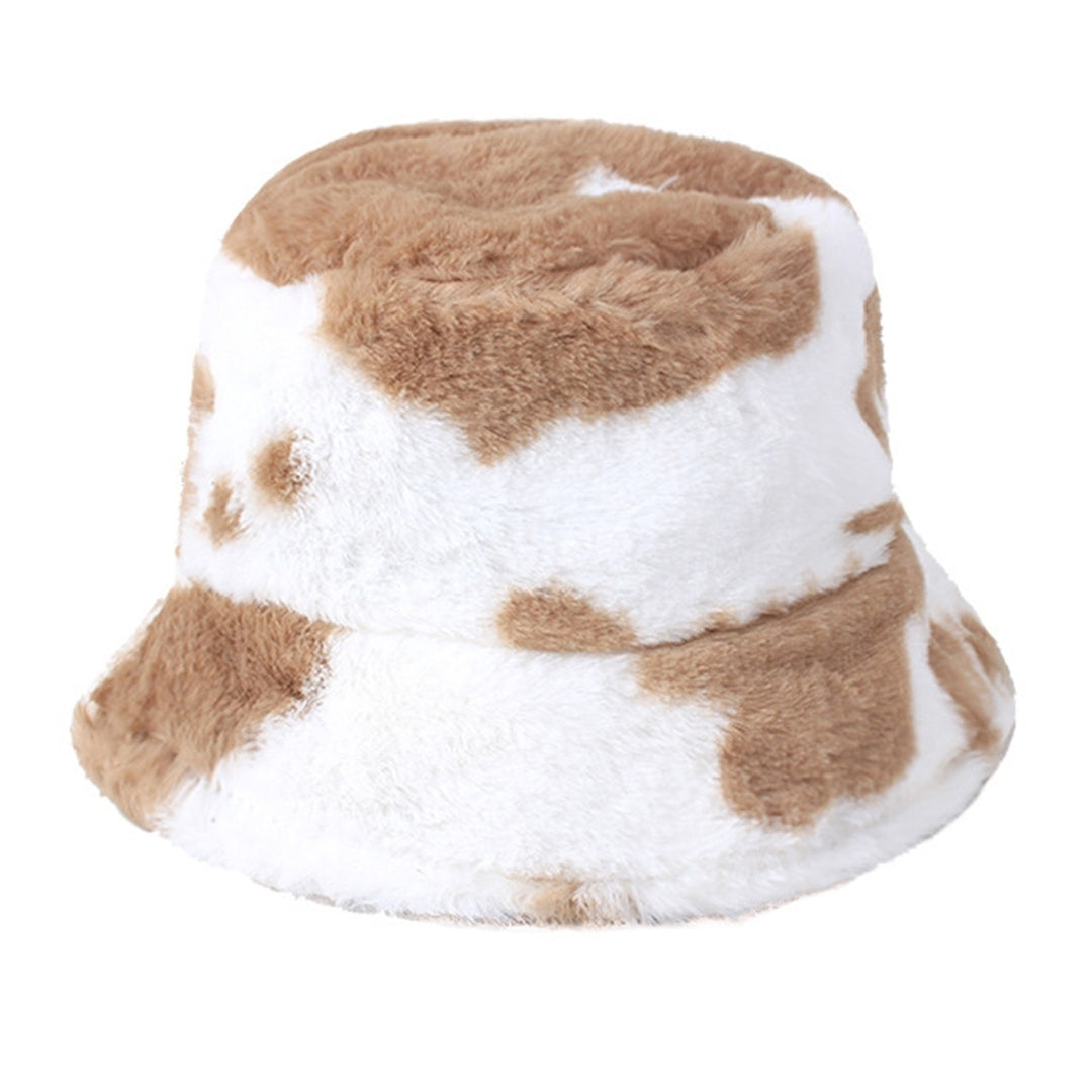 Winter Fisherman Hat Leopard Print Thick Windproof Fixed Strap Cold Resistant Flat Top Color Matching Adjustable Lady Image 7