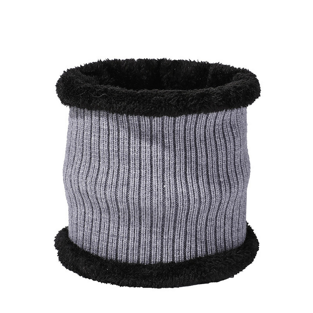 Winter Hat Scarf Set Thick Soft Cozy Unisex Plush Neck Wrap Cold Resistant Thermal Knitted Elastic Outdoor Cycling Image 11