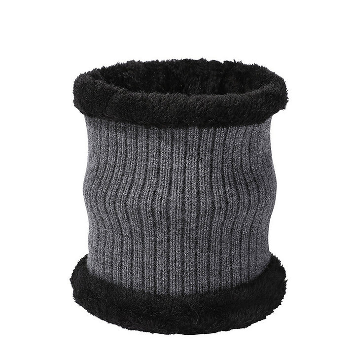 Winter Hat Scarf Set Thick Soft Cozy Unisex Plush Neck Wrap Cold Resistant Thermal Knitted Elastic Outdoor Cycling Image 12