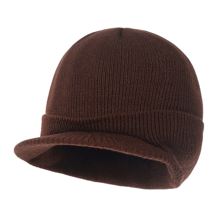 Women Winter Fall Hat Knitted Elastic Soft Warm Short Brim Solid Color Cozy Unisex Regular Fit Anti-shrink Men Cap Image 4