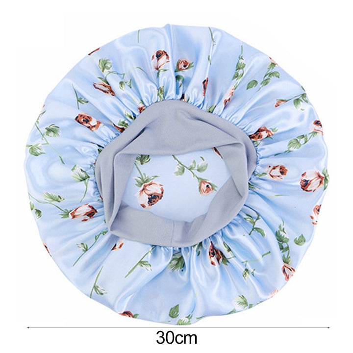 3 Pcs Nightcaps Satin Bonnet Extra Large Sleeping Bonnet Comfortable Butterfly Print Elastic Band High Density Women Image 10