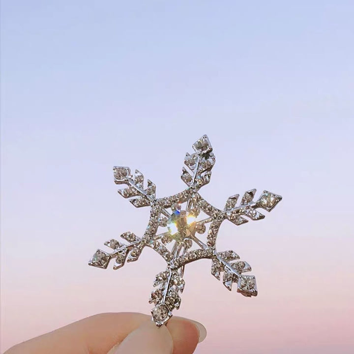 Hair Clip Stylish Hairpin Sparkling Snowflake Design Women Girls Daily Wear Hair Clamp Weddings Christmas Ornaments Image 8