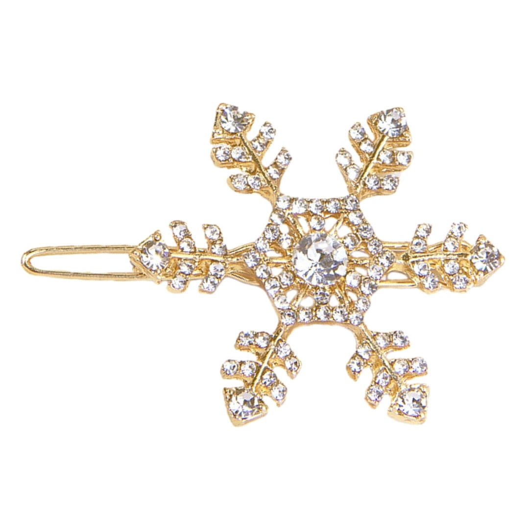 Hair Clip Stylish Hairpin Sparkling Snowflake Design Women Girls Daily Wear Hair Clamp Weddings Christmas Ornaments Image 11